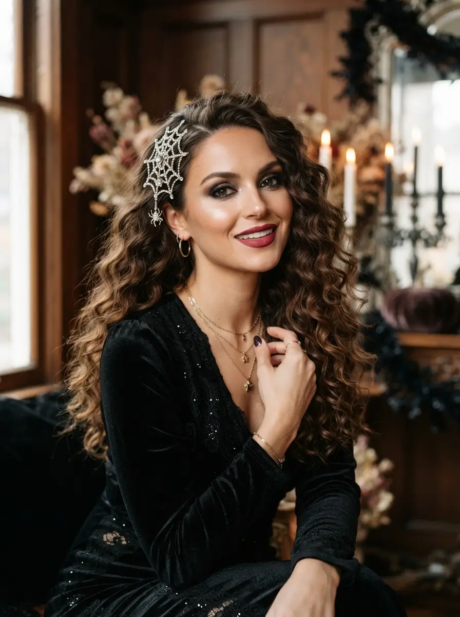 30 Trending Halloween Hairstyles for Curly Hair Perfect for a Girly Glam Style 17 halloween hairstyles for short hair 3533