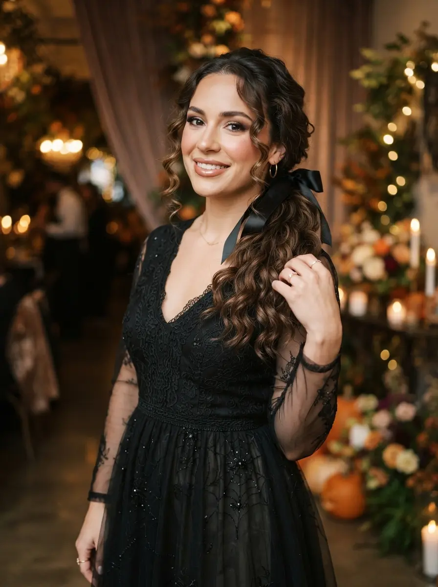 30 Trending Halloween Hairstyles for Curly Hair Perfect for a Girly Glam Style 18 halloween hairstyles for short hair 3534
