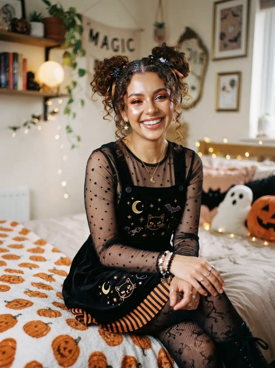 30 Trending Halloween Hairstyles for Curly Hair Perfect for a Girly Glam Style 21 halloween hairstyles for short hair 3537