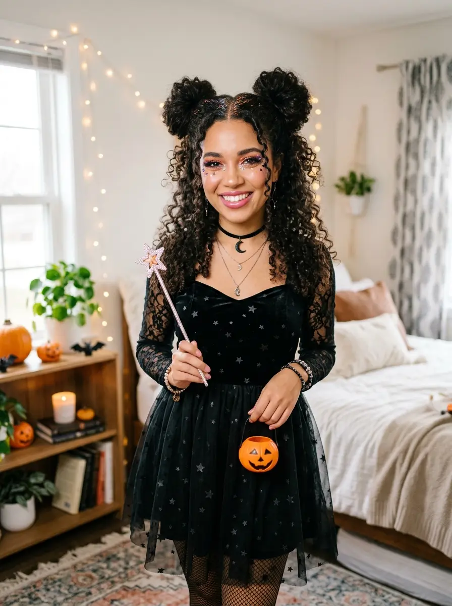 30 Trending Halloween Hairstyles for Curly Hair Perfect for a Girly Glam Style 25 halloween hairstyles for short hair 3541