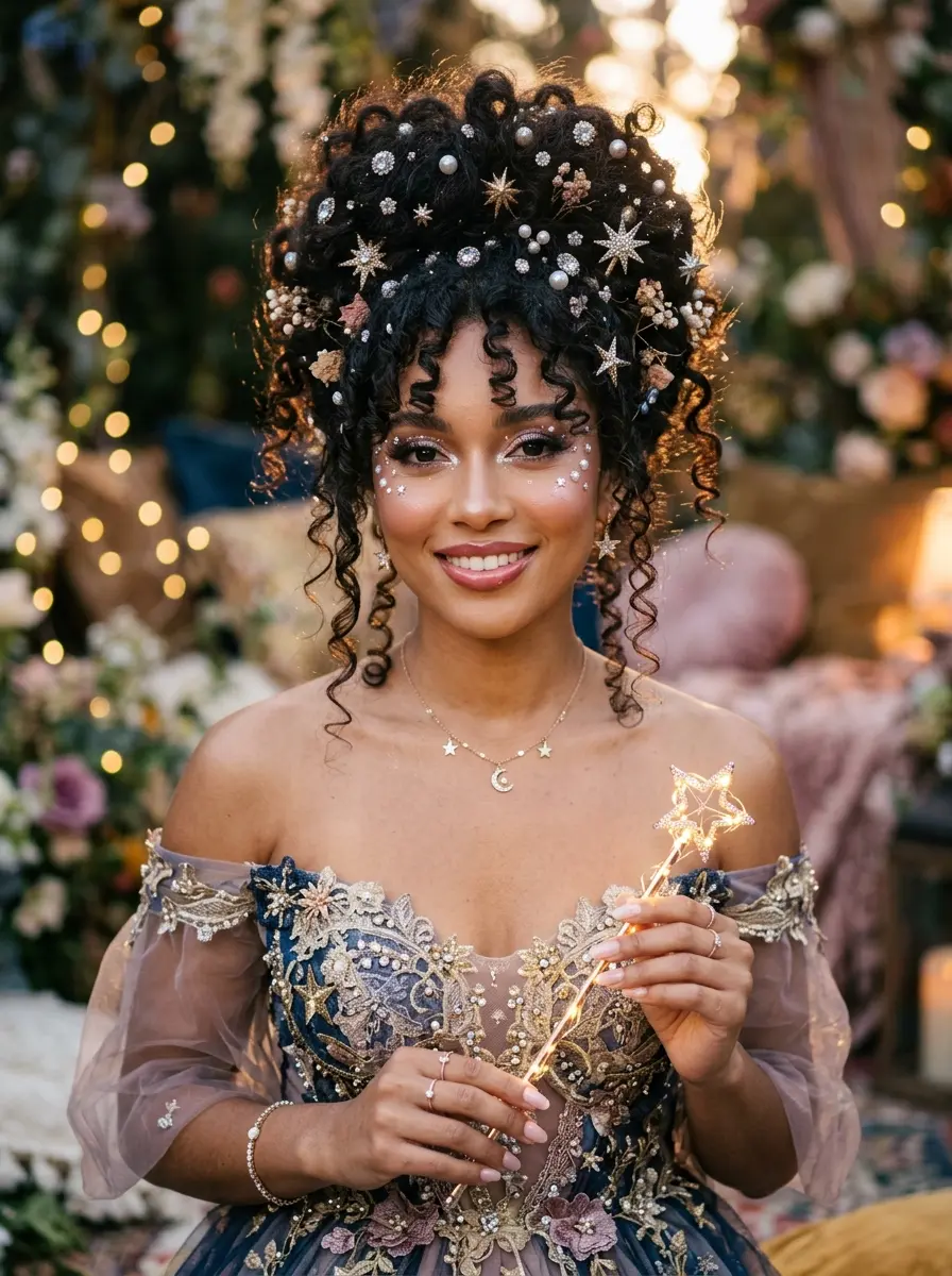 30 Trending Halloween Hairstyles for Curly Hair Perfect for a Girly Glam Style 31 halloween hairstyles for short hair 3547