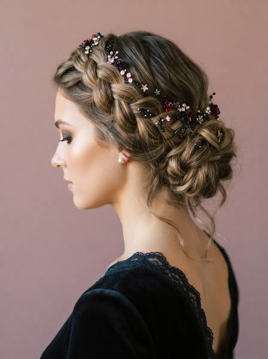 26 Halloween Updos Hairstyles Ideas for a Girly Glam Style 2 halloween updos hairstyles 3429
