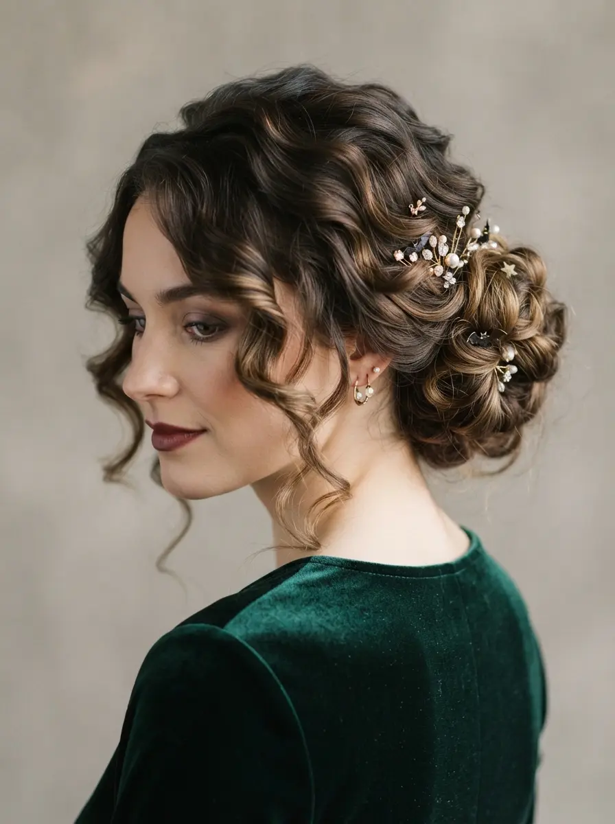 26 Halloween Updos Hairstyles Ideas for a Girly Glam Style 4 halloween updos hairstyles 3431