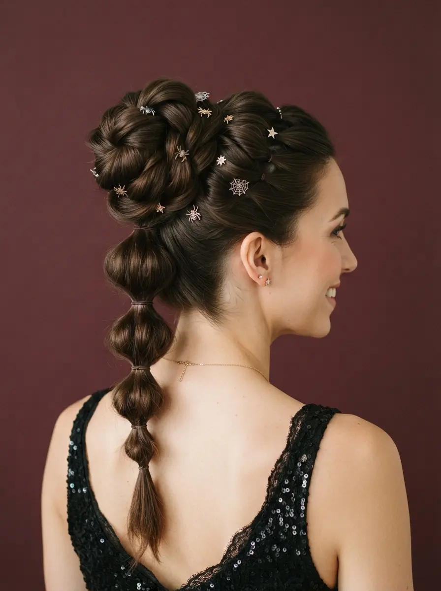 26 Halloween Updos Hairstyles Ideas for a Girly Glam Style 17 halloween updos hairstyles 3444