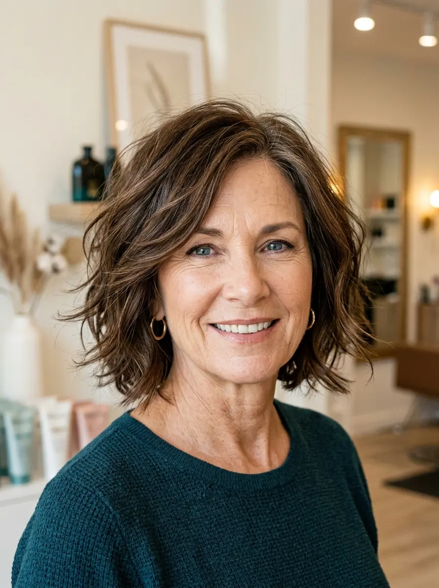 21 Layered Bob Haircuts for Women Over 60 That Look Fresh and Full 6 layered bob haircuts for women over 60 643