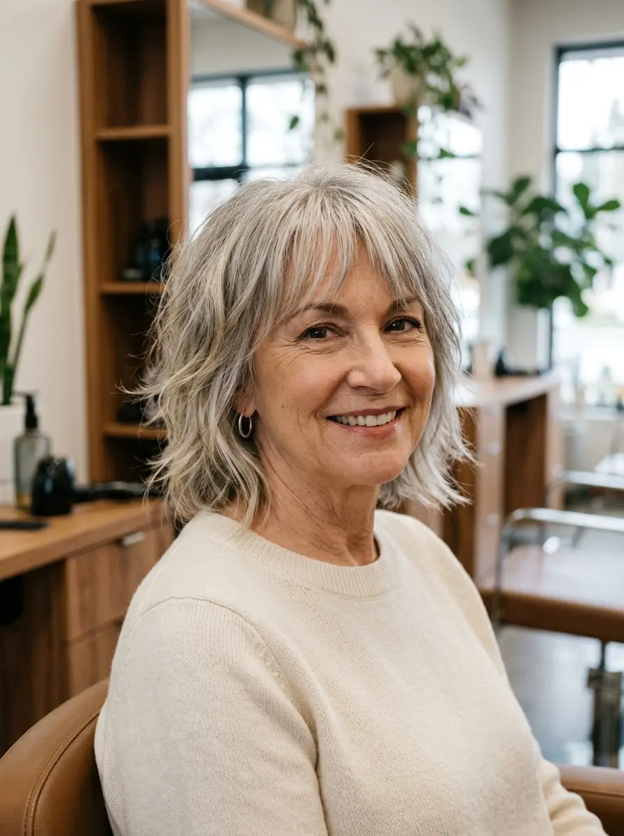 21 Layered Bob Haircuts for Women Over 60 That Look Fresh and Full 7 layered bob haircuts for women over 60 644