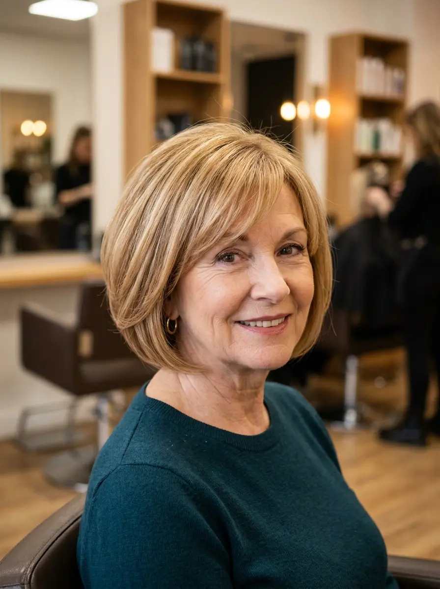 21 Layered Bob Haircuts for Women Over 60 That Look Fresh and Full 12 layered bob haircuts for women over 60 649