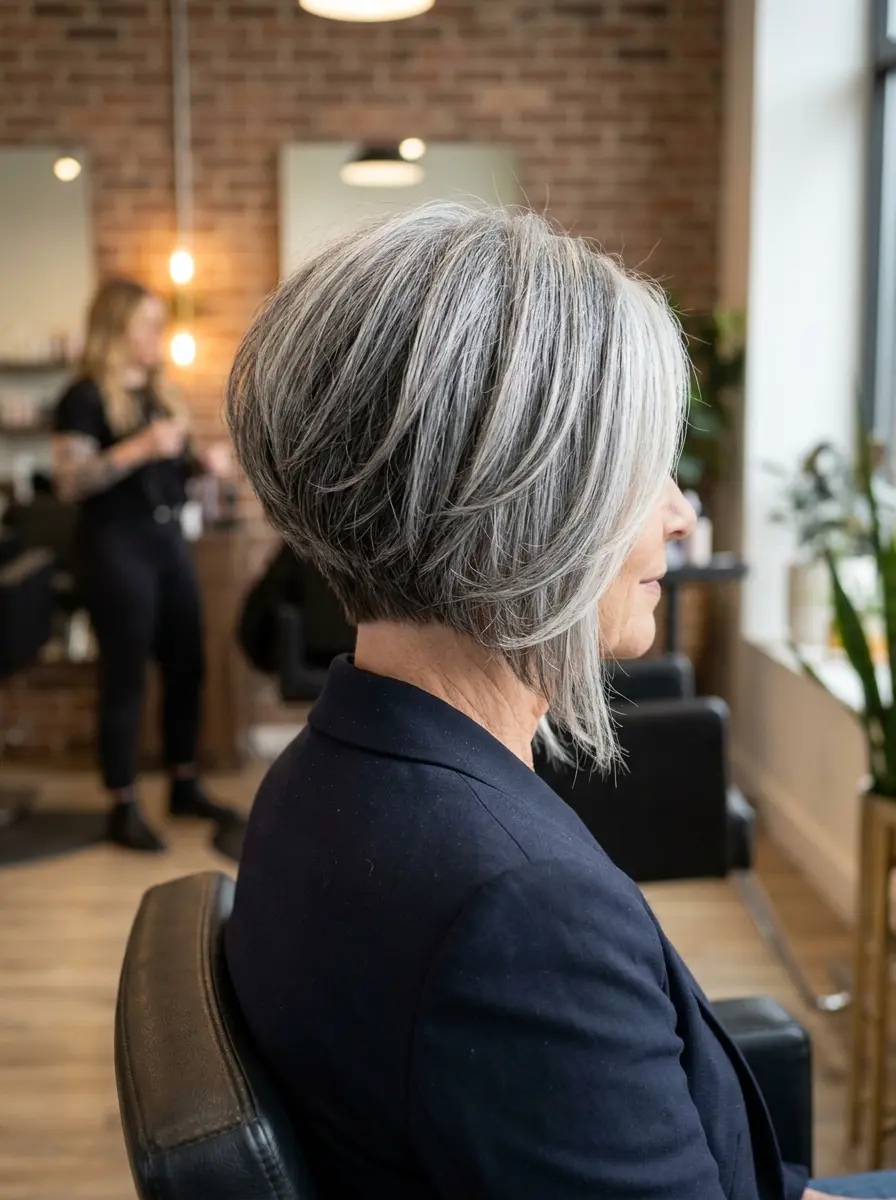 21 Layered Bob Haircuts for Women Over 60 That Look Fresh and Full 13 layered bob haircuts for women over 60 650