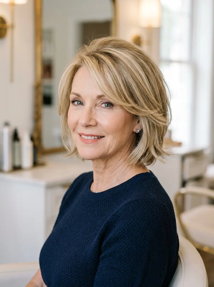 21 Layered Bob Haircuts for Women Over 60 That Look Fresh and Full 16 layered bob haircuts for women over 60 653