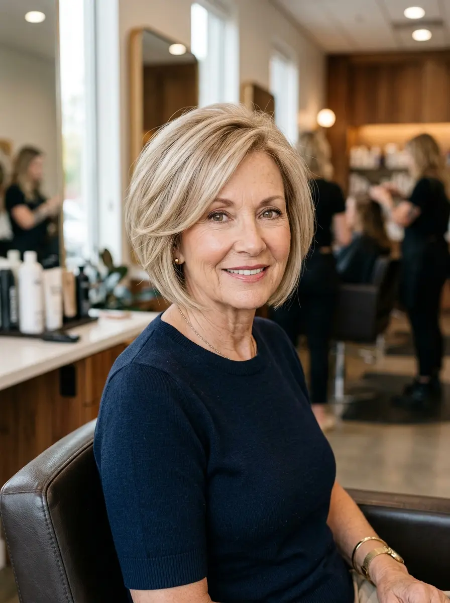 21 Layered Bob Haircuts for Women Over 60 That Look Fresh and Full 20 layered bob haircuts for women over 60 657