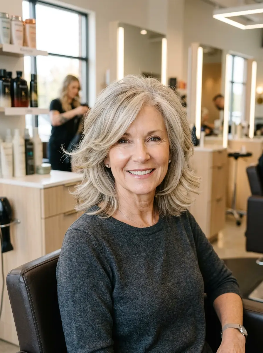 layered bob hairstyles for older women 661