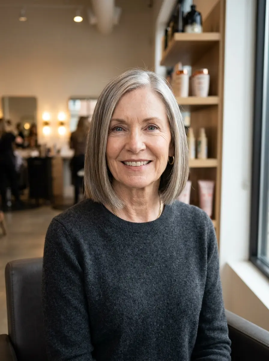 layered bob hairstyles for older women 664