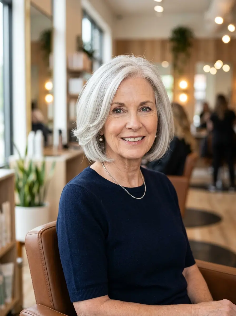 layered bob hairstyles for older women 668
