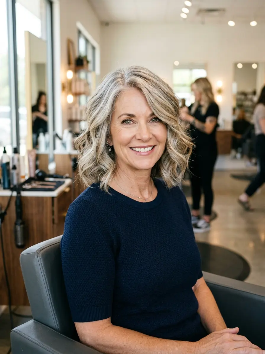 layered bob hairstyles for older women 669