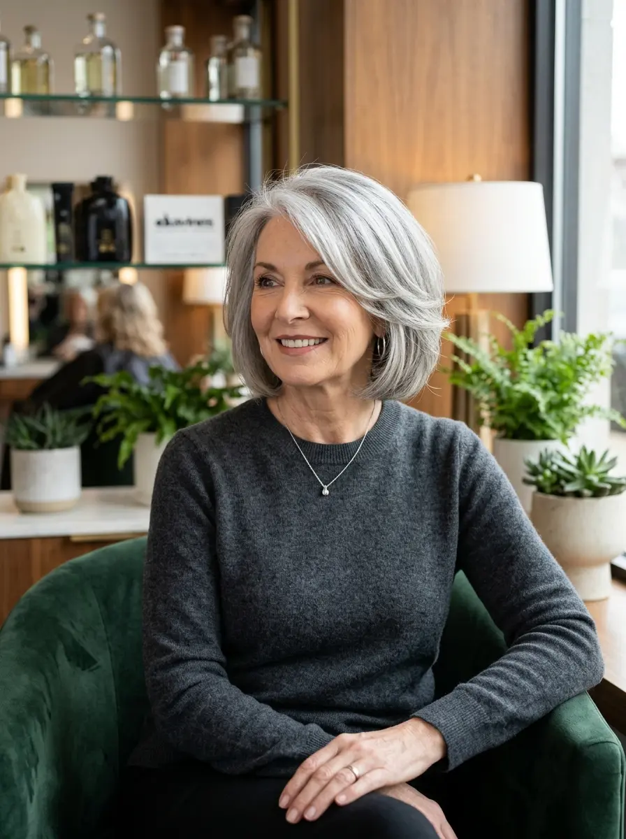 layered bob hairstyles for older women 672