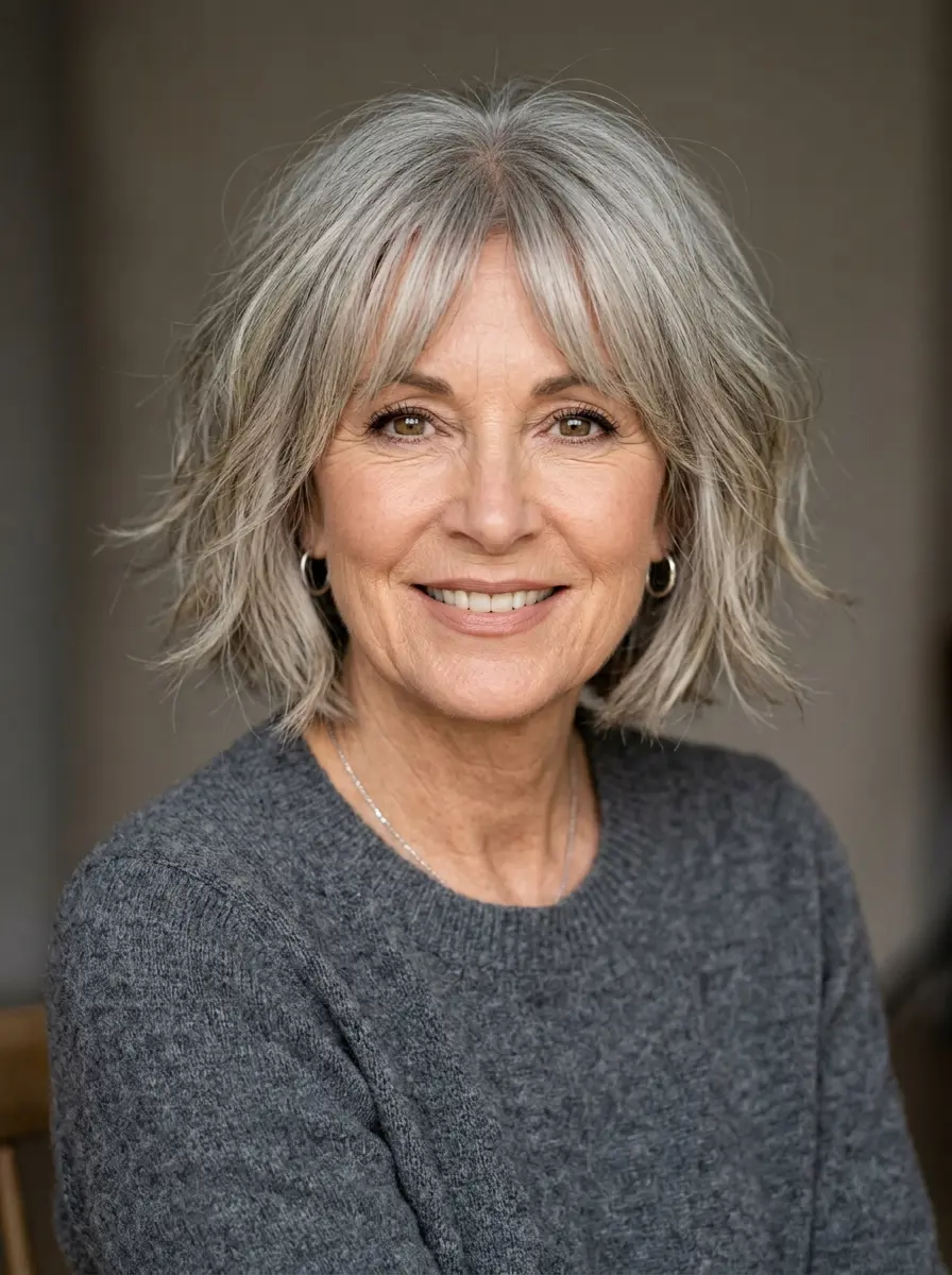 18 Low-Maintenance Choppy Bob Hairstyles for Women Over 60 2 low maintenance choppy bob hairstyles for women ov 478