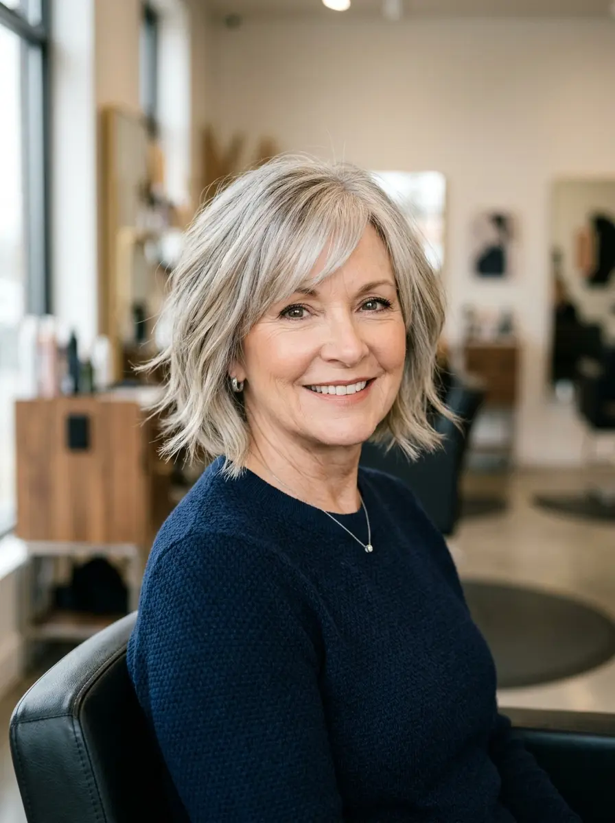 18 Low-Maintenance Choppy Bob Hairstyles for Women Over 60 8 low maintenance choppy bob hairstyles for women ov 484