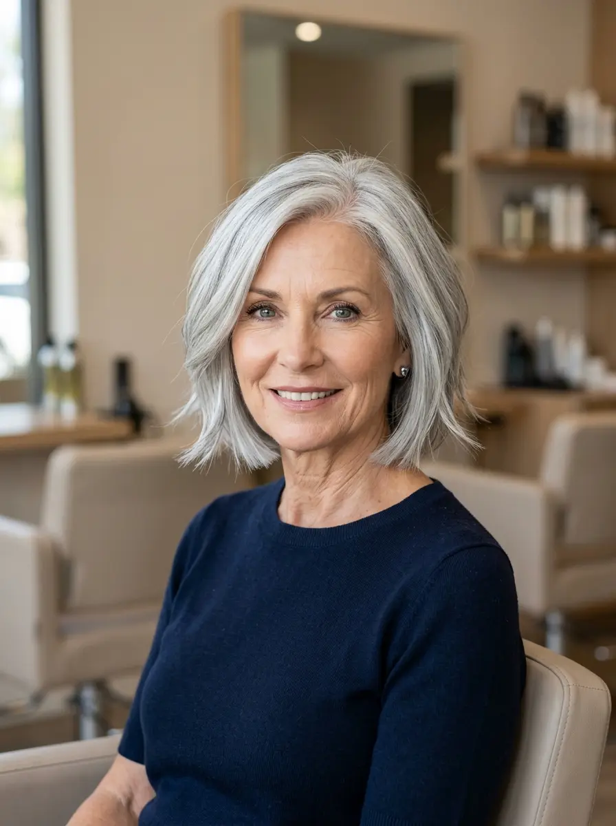 18 Low-Maintenance Choppy Bob Hairstyles for Women Over 60 11 low maintenance choppy bob hairstyles for women ov 487