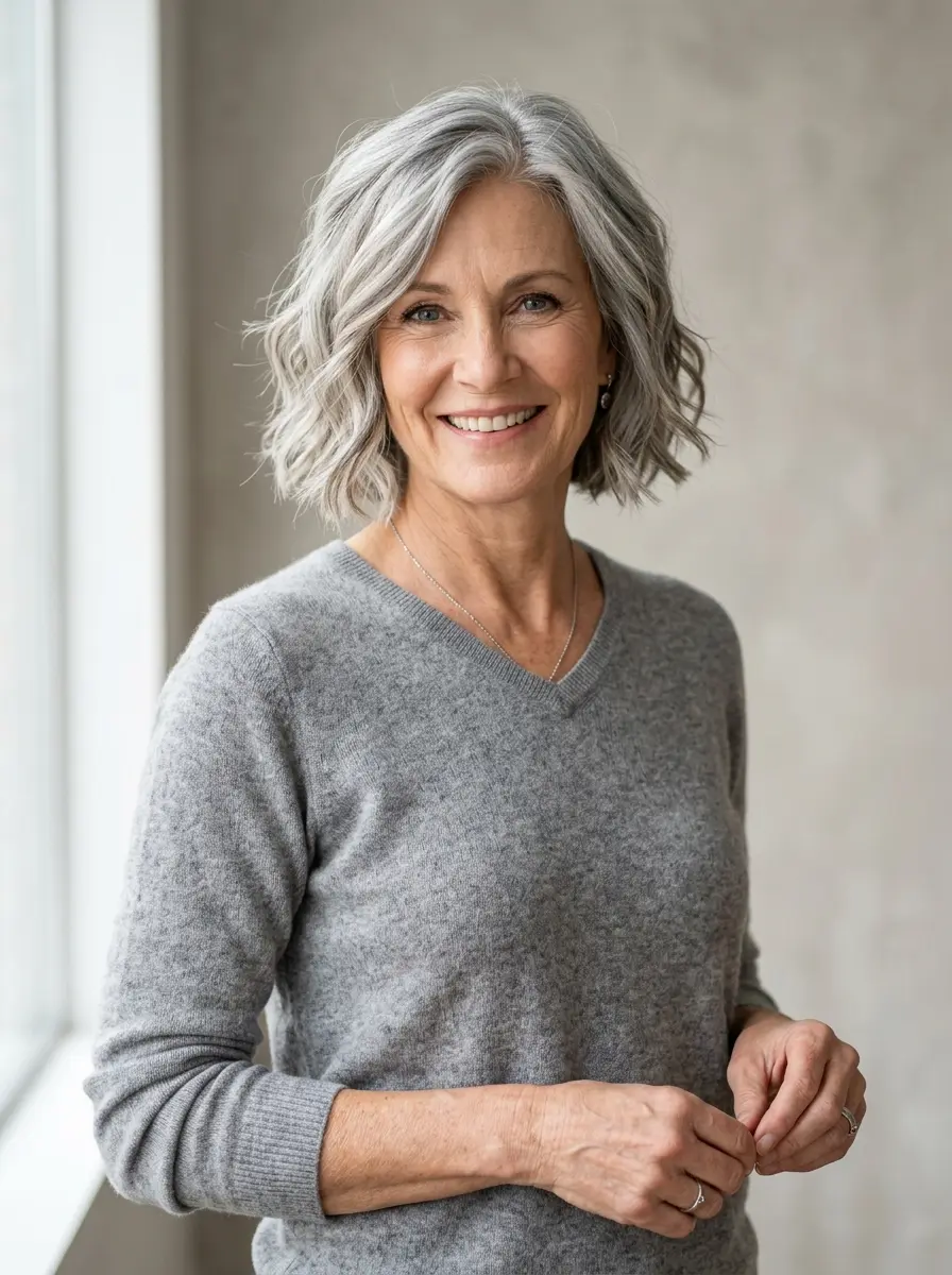18 Low-Maintenance Choppy Bob Hairstyles for Women Over 60 14 low maintenance choppy bob hairstyles for women ov 490