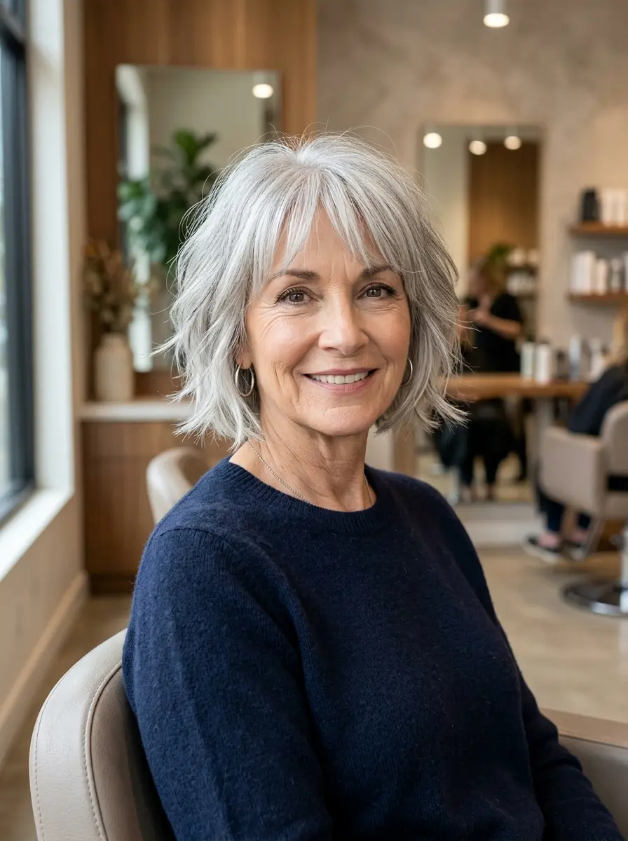 18 Low-Maintenance Choppy Bob Hairstyles for Women Over 60 15 low maintenance choppy bob hairstyles for women ov 491