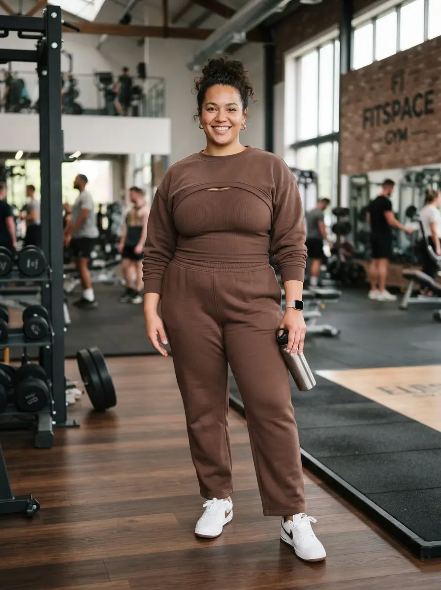 21 Plus Size Activewear Outfits to Feel Strong, Stylish & Confident 17 plus size activewear outfits 254