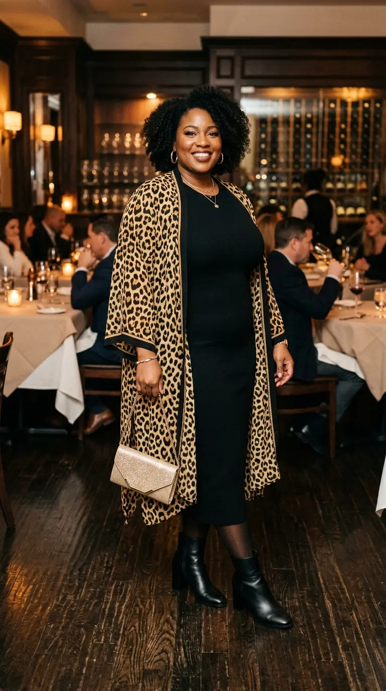20 Plus Size Animal Print Outfits Curvy Women Can’t Stop Loving 8 plus size aesthetic outfits 344
