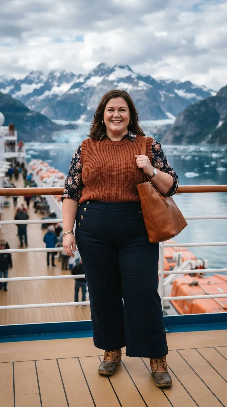 23 Stunning Plus Size Alaska Cruise Outfits for Women 12 plus size alaska cruise outfits 3867