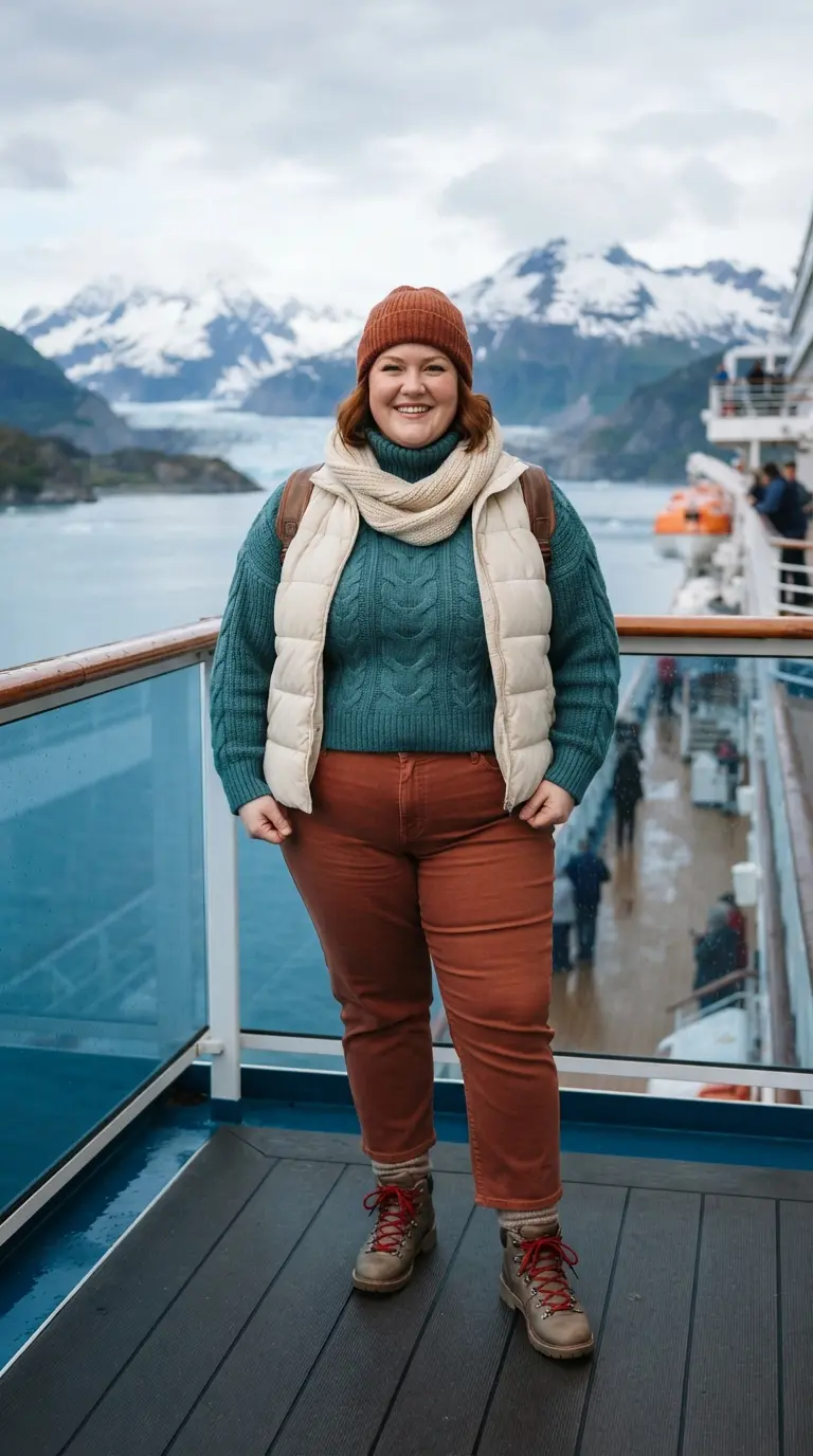 23 Stunning Plus Size Alaska Cruise Outfits for Women 20 plus size alaska cruise outfits 3875