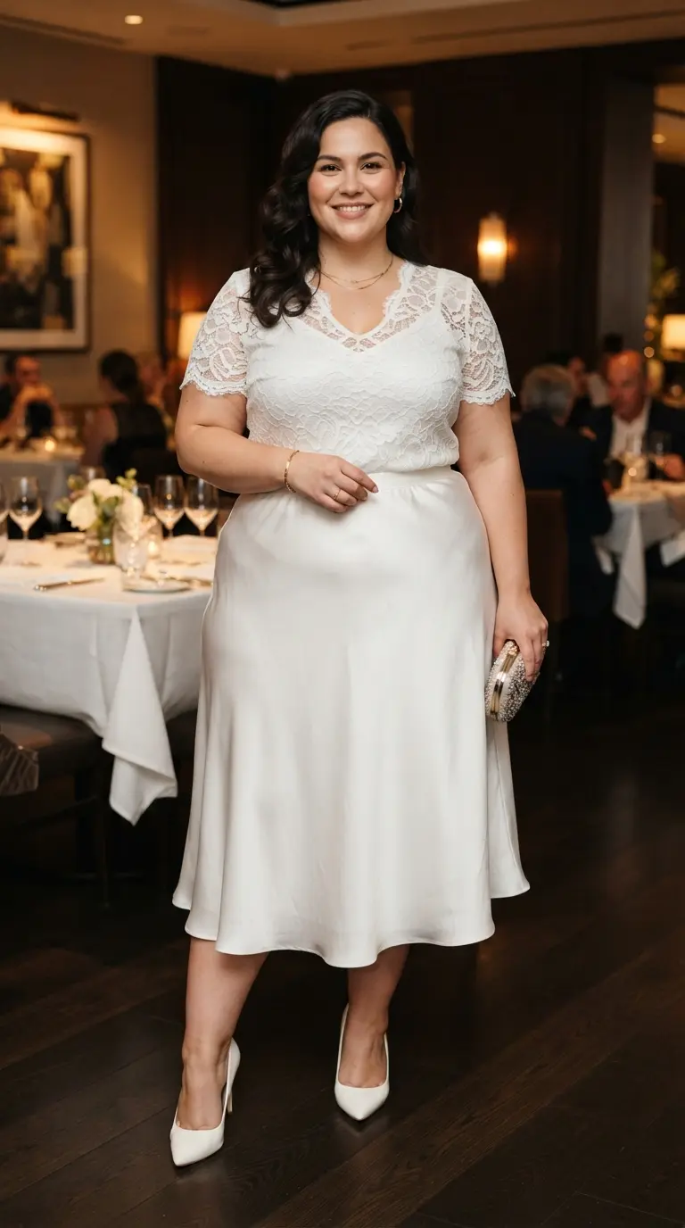 plus size all white outfits 3836
