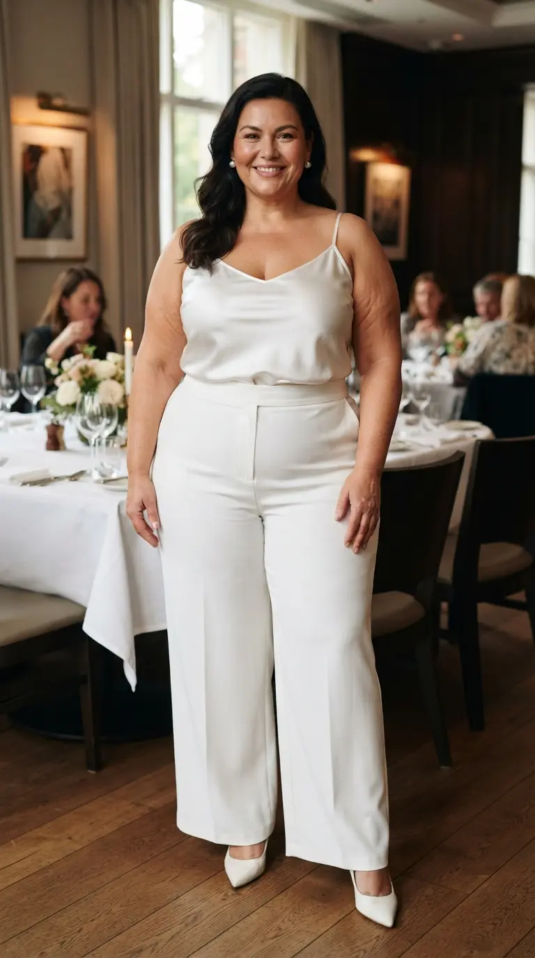plus size all white outfits 3838