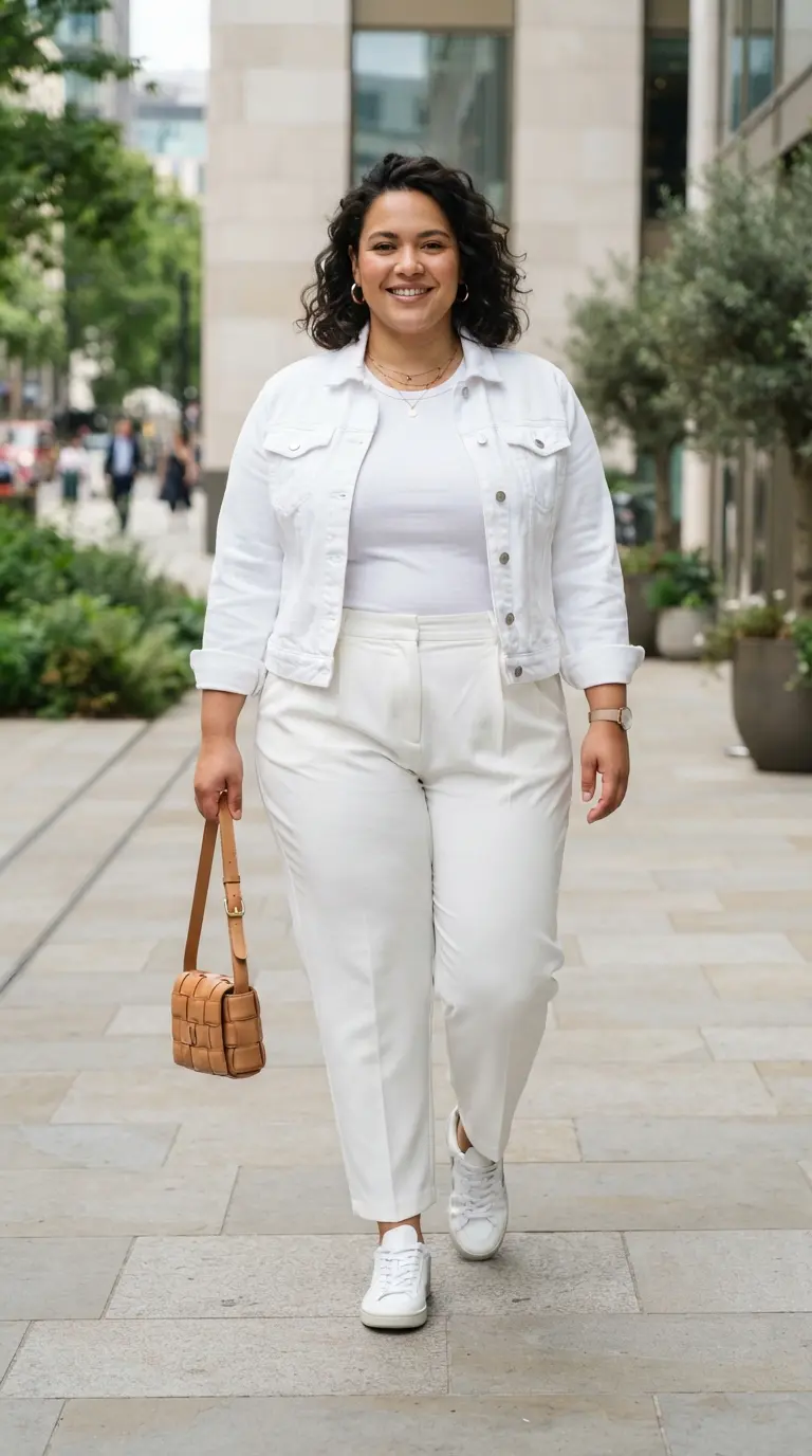 plus size all white outfits 3840