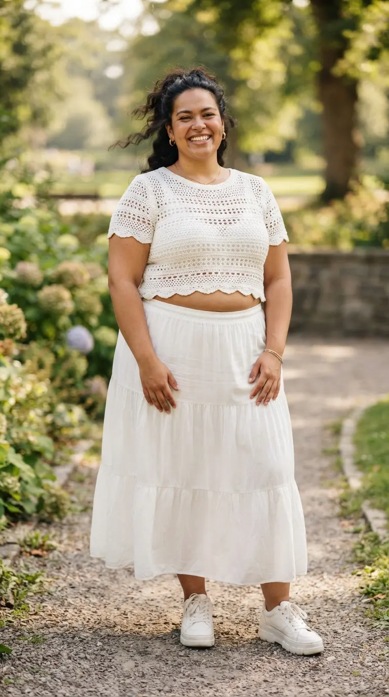 plus size all white outfits 3848