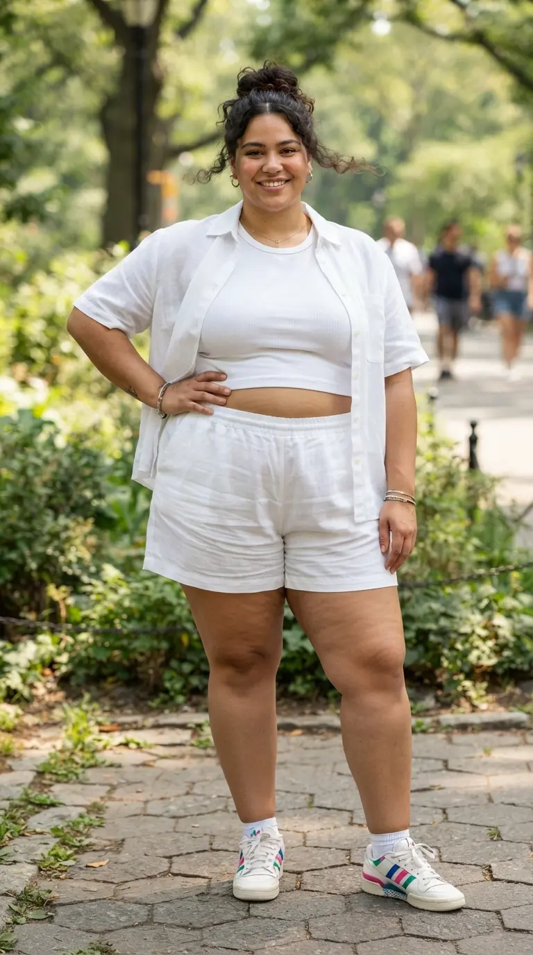 plus size all white outfits 3851
