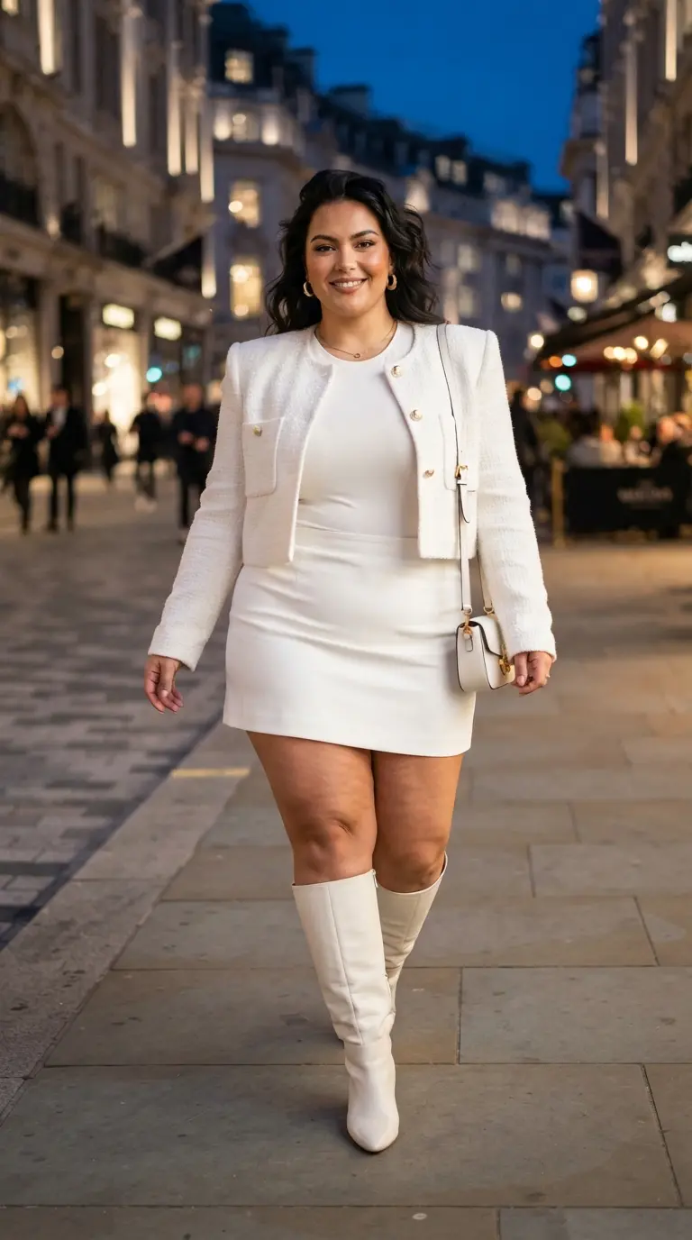 plus size all white outfits 3853