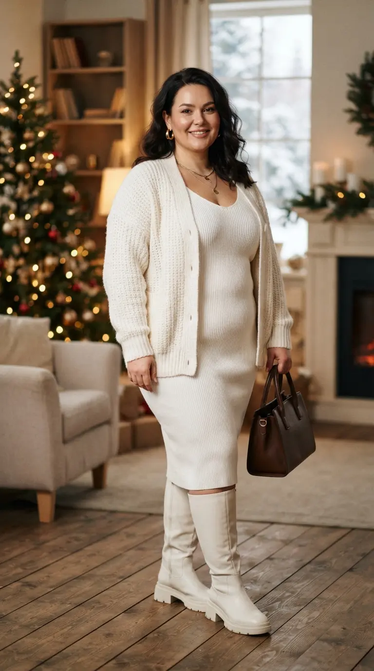 plus size all white outfits 3854