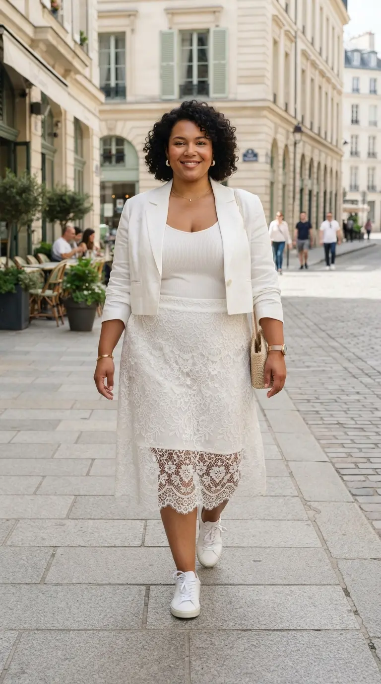 plus size all white outfits 3856