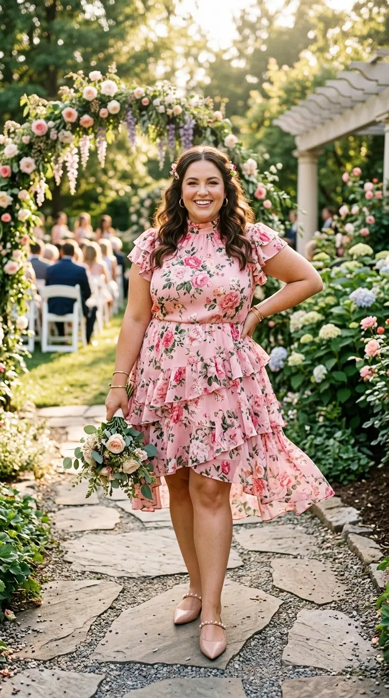 plus size garden party wedding guest outfits 384
