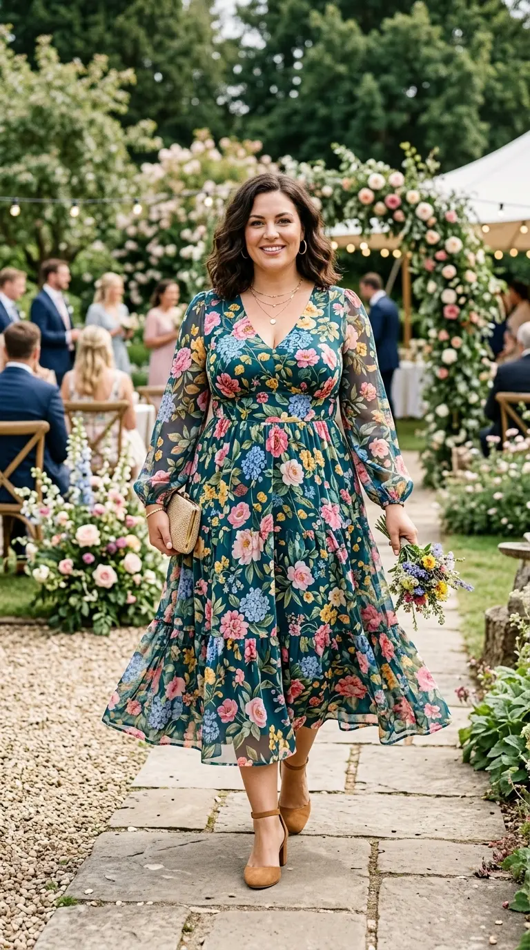 plus size garden party wedding guest outfits 389
