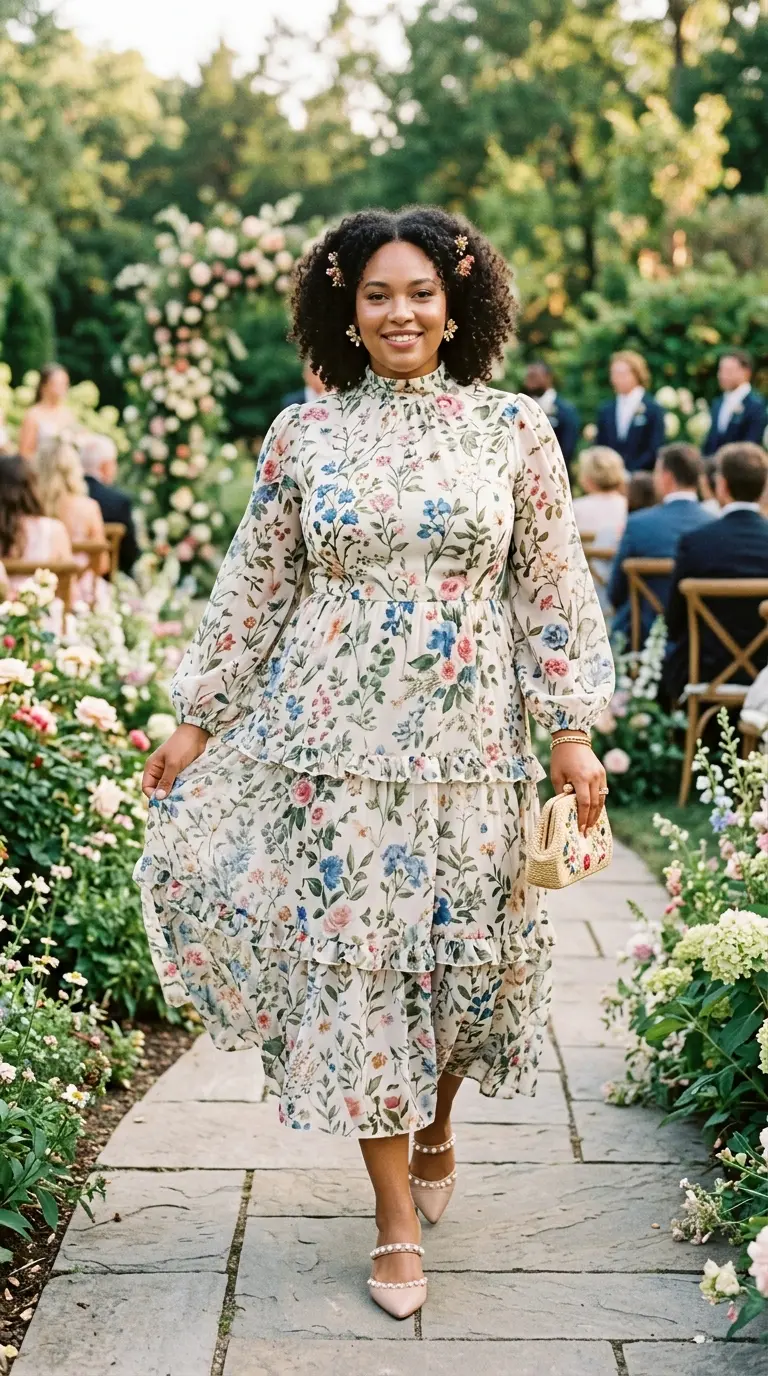 plus size garden party wedding guest outfits 392
