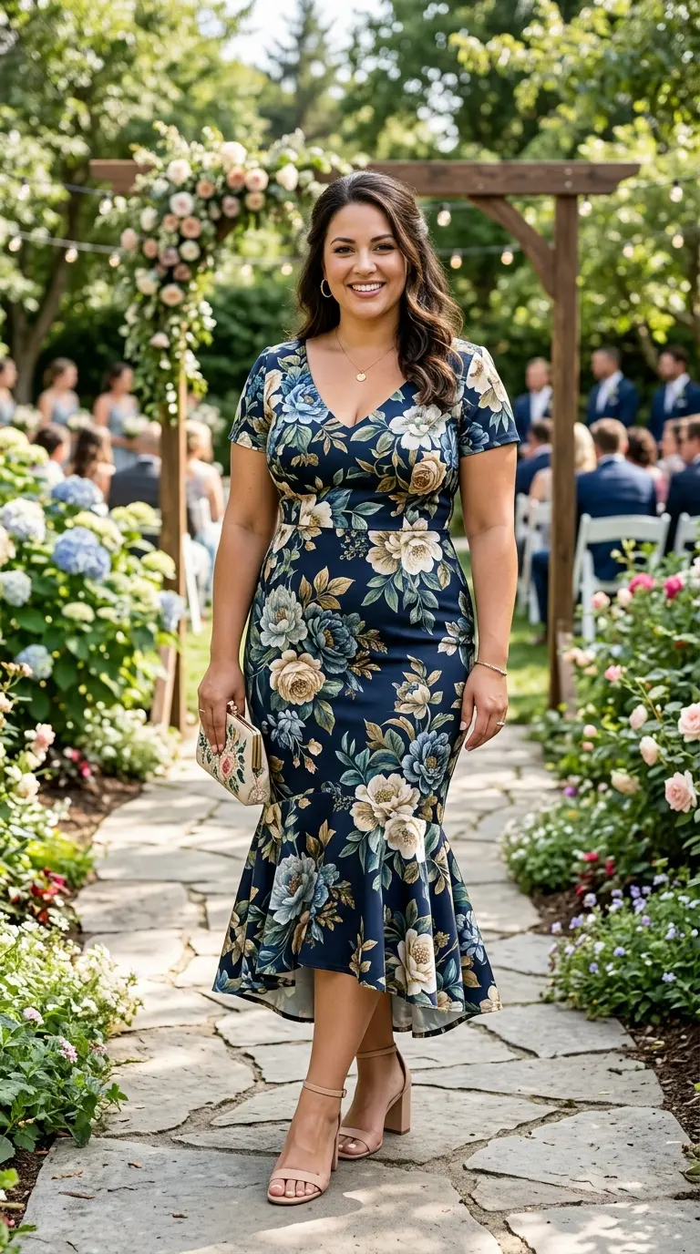 plus size garden party wedding guest outfits 393