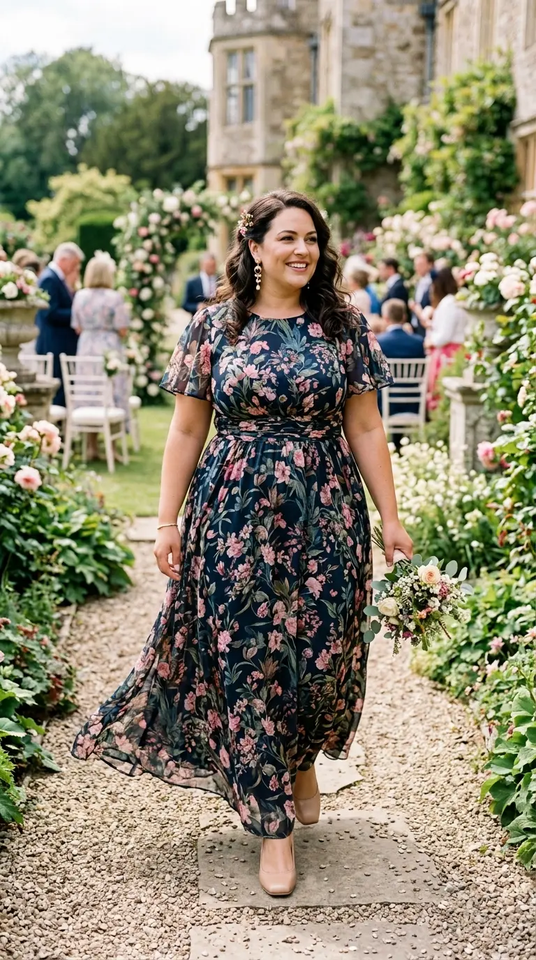 plus size garden party wedding guest outfits 394
