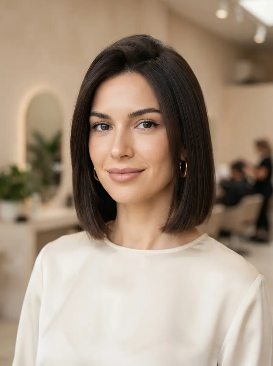 short bob hairstyles for dark thin fine hair 459