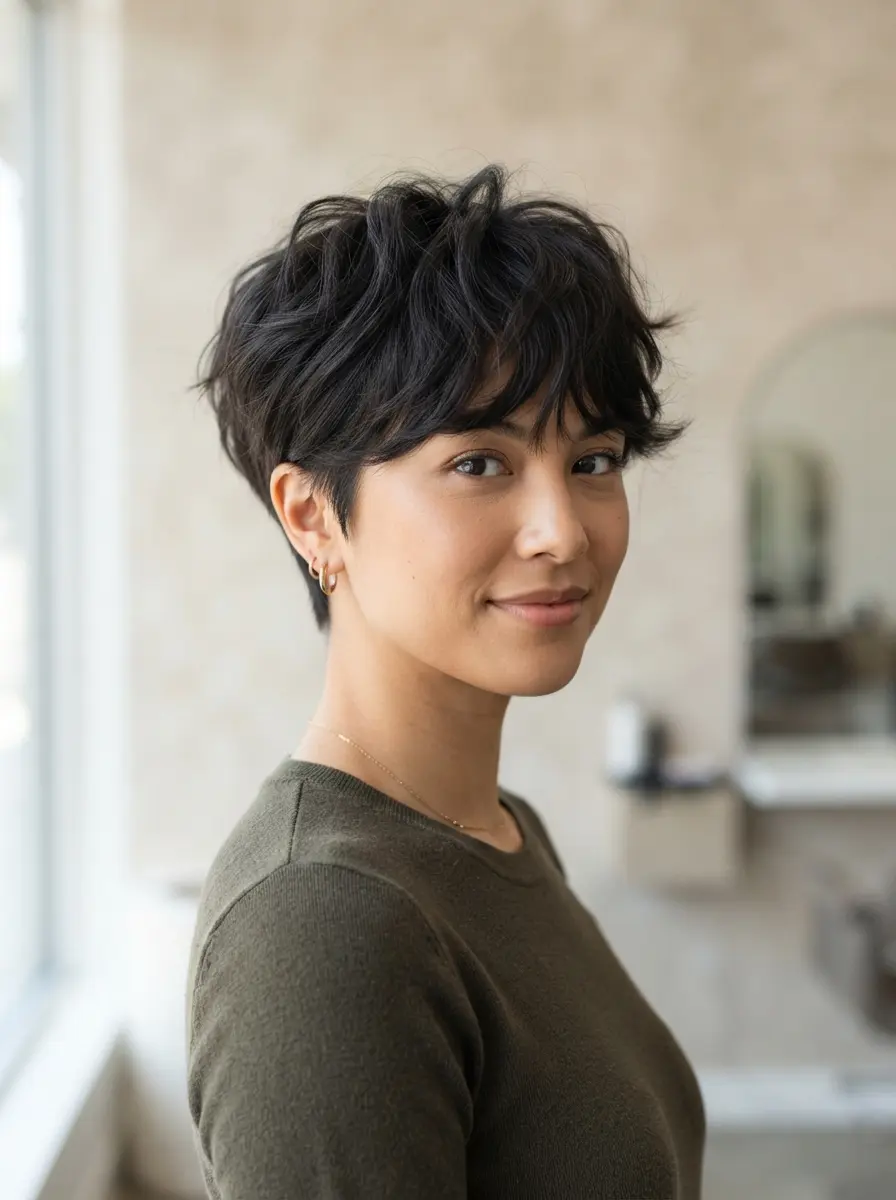 short bob hairstyles for dark thin fine hair 461