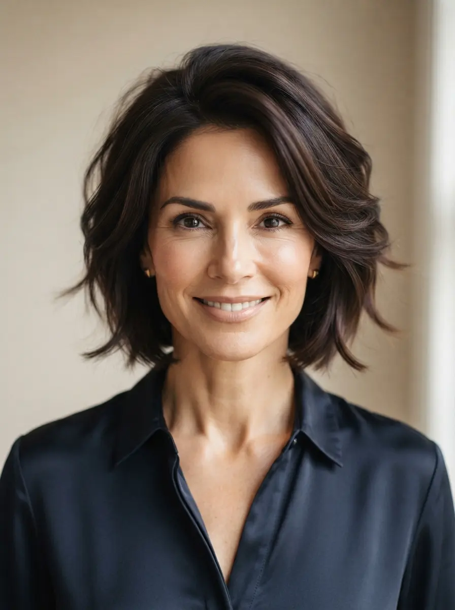 short bob hairstyles for dark thin fine hair 462
