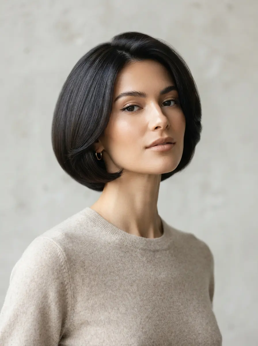short bob hairstyles for dark thin fine hair 463