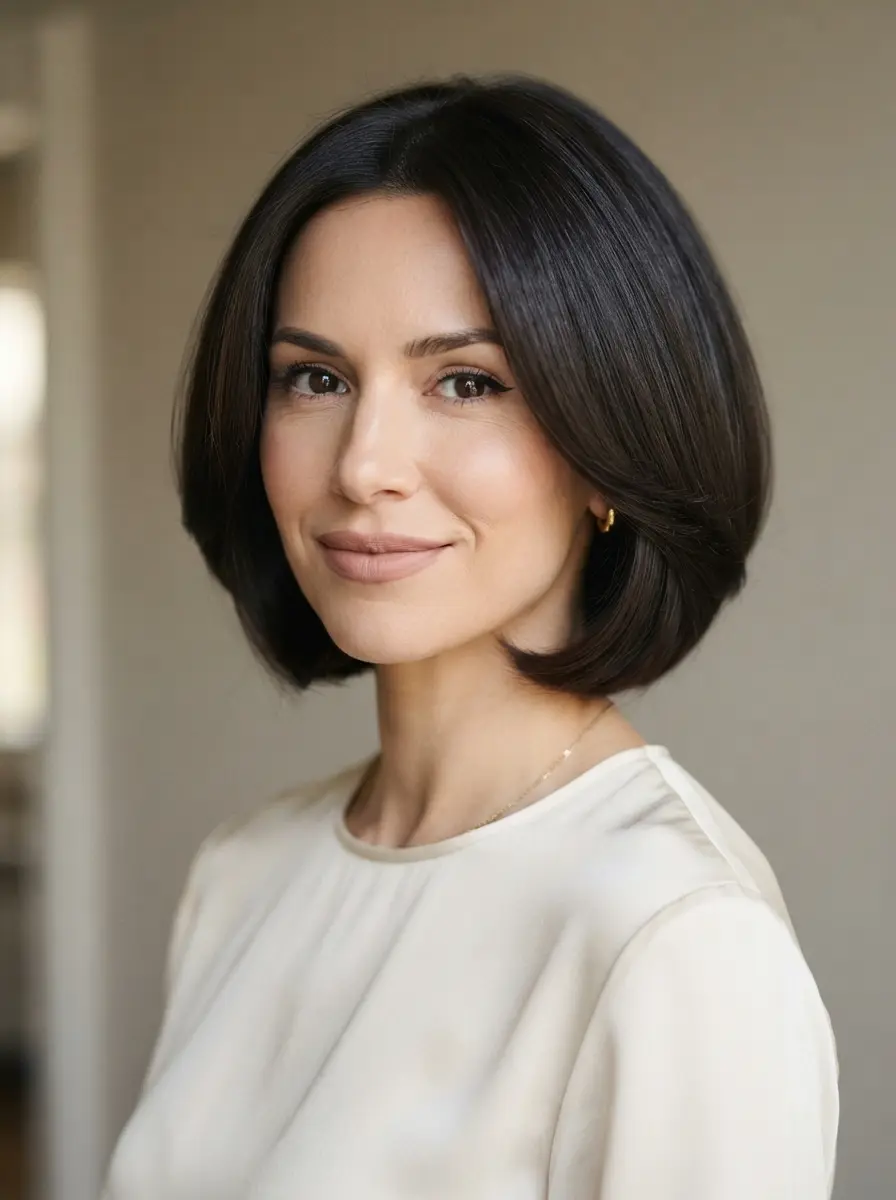 short bob hairstyles for dark thin fine hair 466