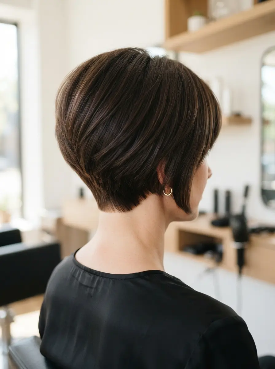 short bob hairstyles for dark thin fine hair 467