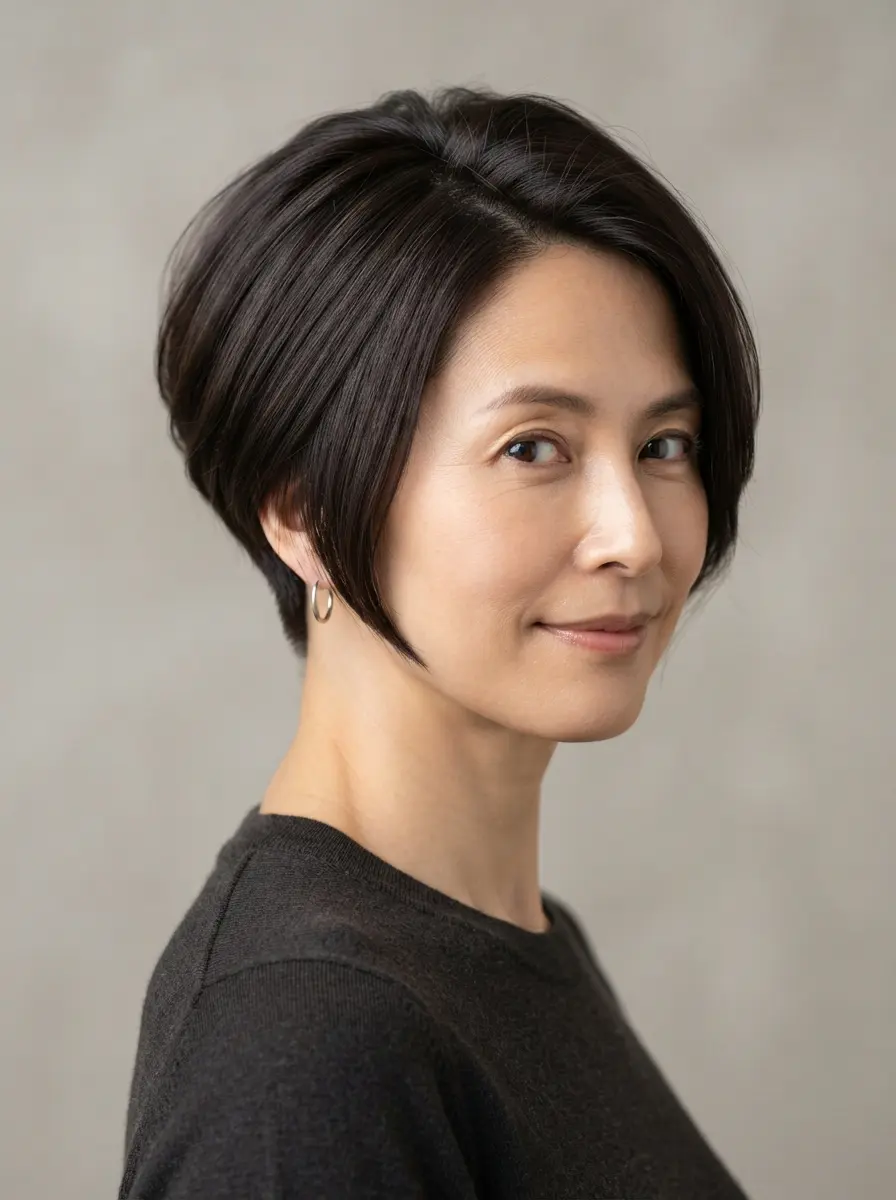 short bob hairstyles for dark thin fine hair 471