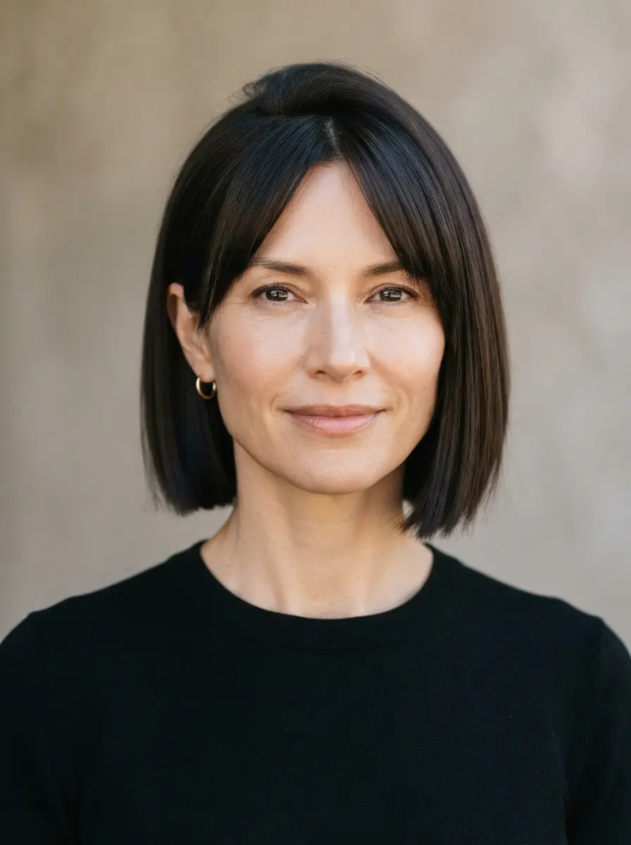 short bob hairstyles for dark thin fine hair 476