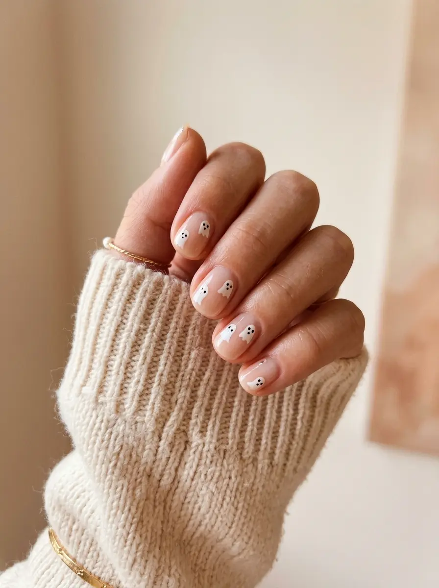17 Short Halloween Nail Designs Ideas That Nail a Dreamy Aesthetic Style 3 short halloween nail designs ideas 3612
